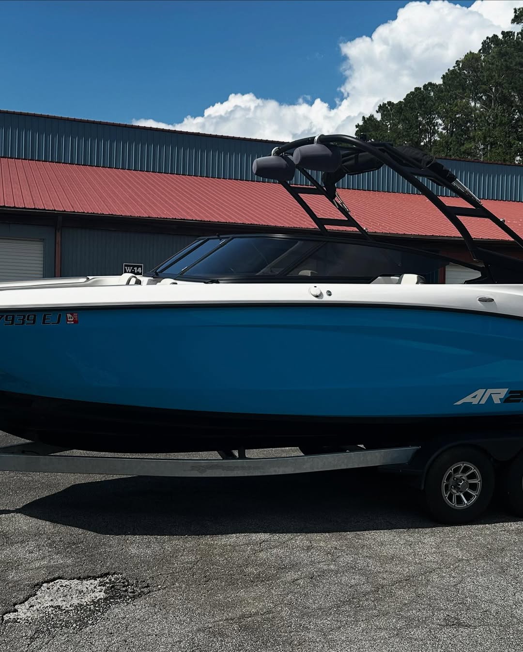 Finished marine window tint