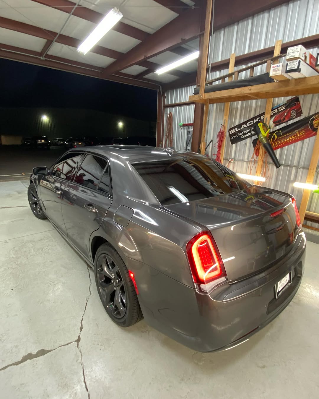 Window tint installed on a Chrysler 300